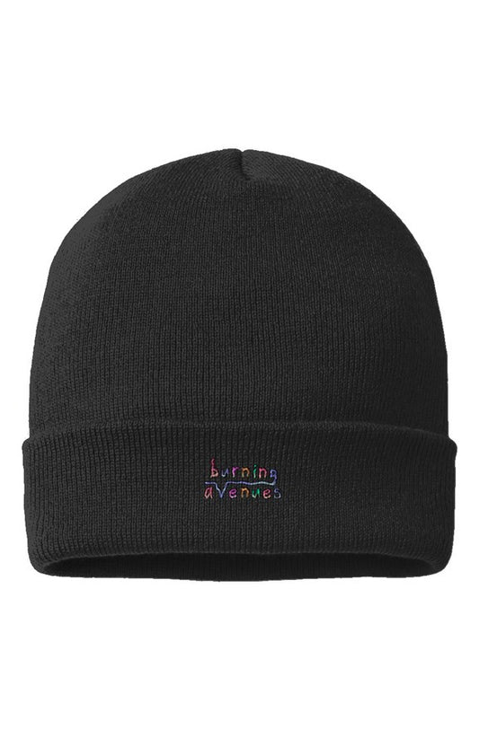 Burning Avenues Rainbow Beanie